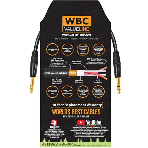 Câbles d'interconnexion flexibles à faible capacité WBC-VALUELINE-2CS