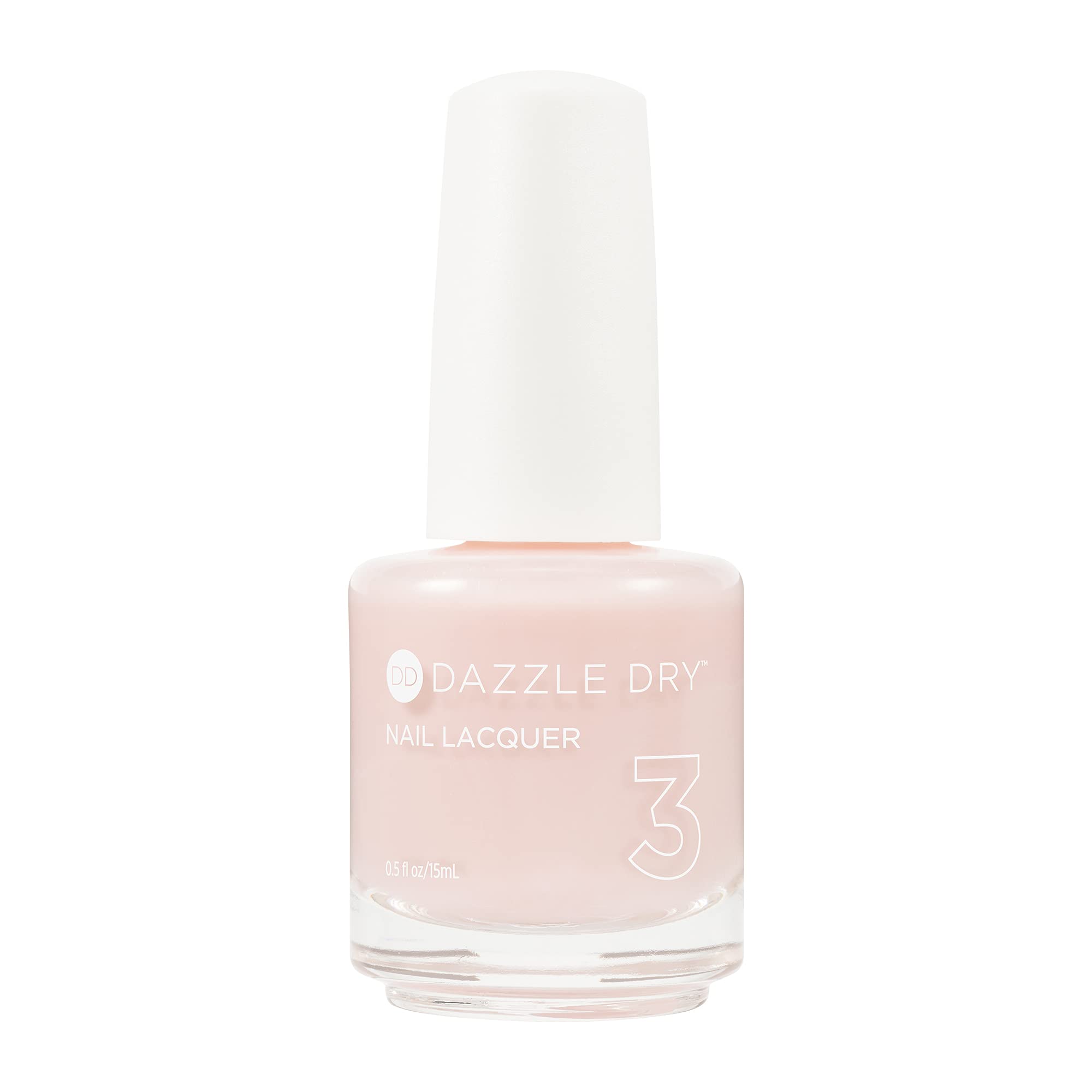 Nail Lacquer (Step 3) - Livin' La Vida Yoga - A soft and pale creamy pink with a hint of diamond dusted shimmer. Semi-sheer. (0.5 fl oz)