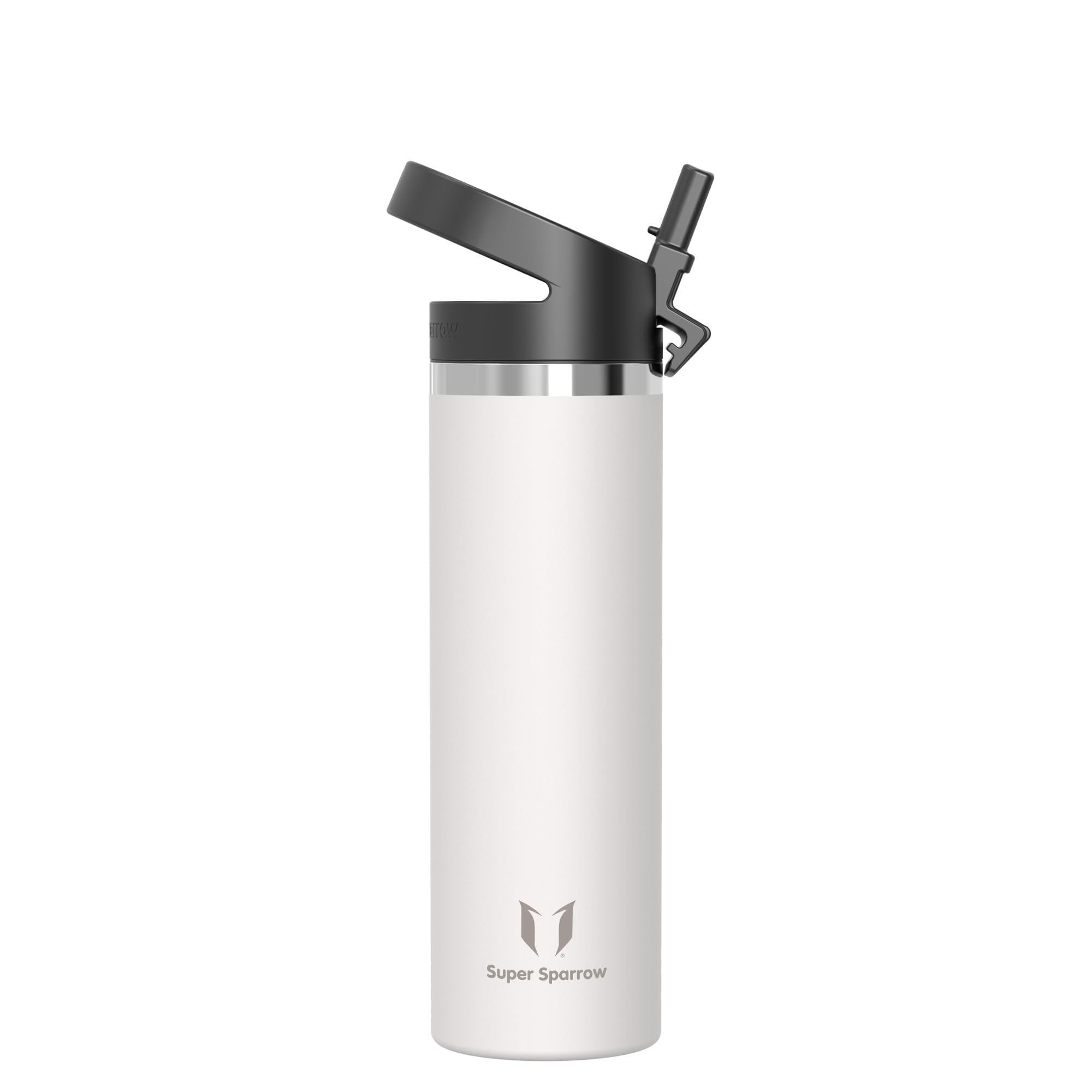 Super Sparrow Borraccia Termica - 500ml, 750ml, 1000ml, 1.2L, 1.5L- SwivelSip Inox Bottiglia - Senza BPA Borracce Termiche, Borraccia Ergonomica per Bambini, Sportiva, Bici, Campeggio, Palestra