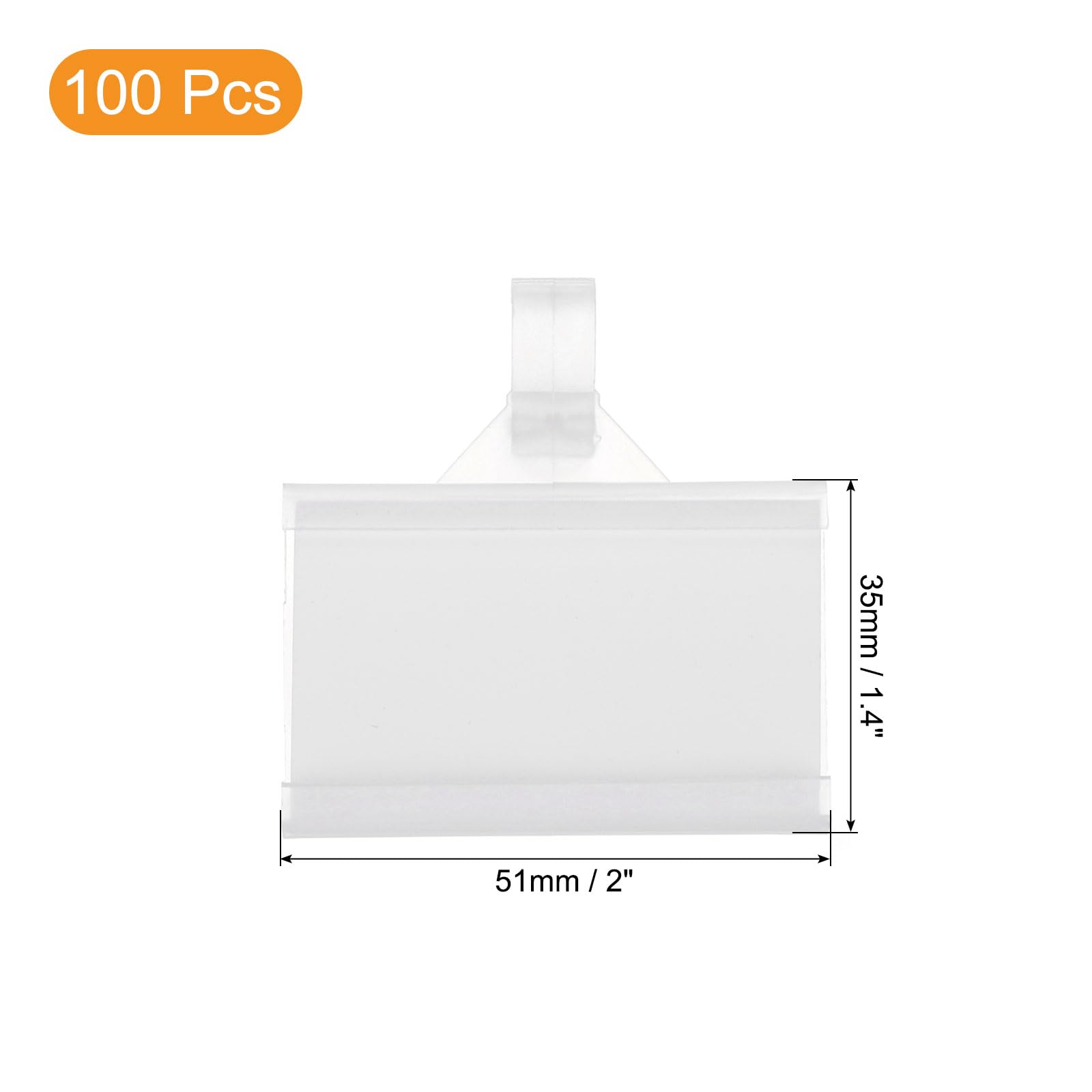 QUARKZMAN Porta Etichette In Plastica Scaffali A Filo 2x1.4" Porta Prezzi