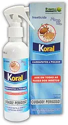 Remedio para Carrapato e Pulga Koral 240ml Sem Cheiro e Cor