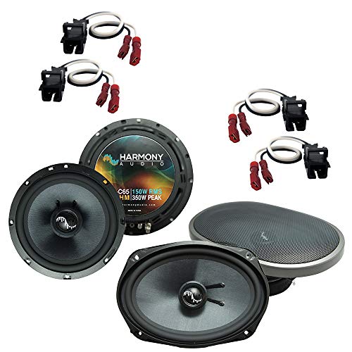 Harmony Audio C65 C69 Factory Premium Speaker Replacement Upgrade Package Compatible with Chevy Impala 2000 2001 2002 2003 2004 2005 2006 2007 2008 2009 2010 2011 2012 2013 2014 2015 2016
