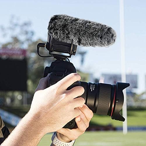 YOUSHARES Videomic Pro+ Mic Furry Wind Shield & Foam windscreen, Foam & Furry Wind Muff for Rode Videomic Pro+ Camera Microphone (2 PACK)