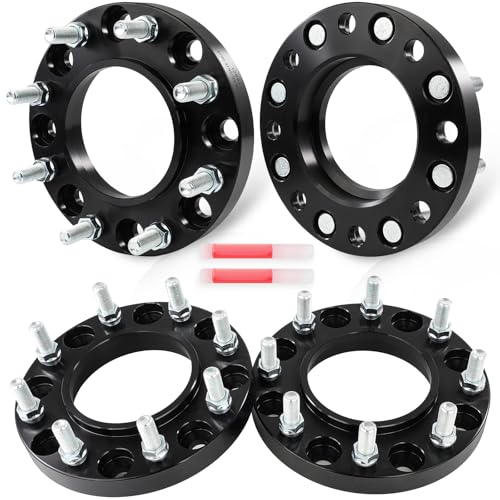 SCITOO 4Pcs 8x180 Wheel Spacers 1" Bore 124.1mm Studs 14x1.5 Fit for GMC Sierra 2500 HD Sierra 3500 HD for Chevrolet Silverado 2500 Silverado 2500 HD Silverado 3500 Silverado 3500 HD by SCITOO - Image 3