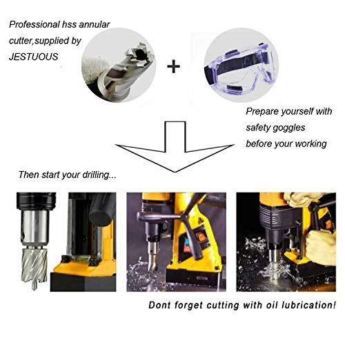 Jestuous JES-GBZ-13PCS-2 IN Annular Cutter Set 13 Pcs Jestuous 3/4 Inch Weldon Shank 2 Cutting Depth And Cutting Diameter From 7/16 To 1-1/16 thumb #1
