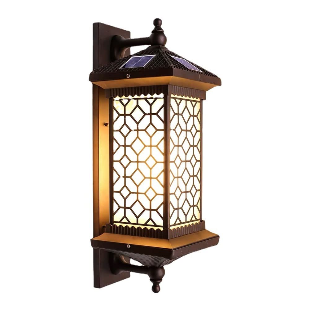 Applique solaire chinoise pour créer une ambiance rétro sur votre porche