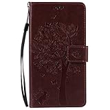 Esta funda de cuero de PU ofrece 2 ranuras para tarjetas de crédito, tarjetas de visita y 1 bolsillo lateral por dinero. El diseño del monedero puede ponerle efectivo y tarjeta de crédito. Cierre magnético para mantener sus objetos de valor seguros y protegidos.