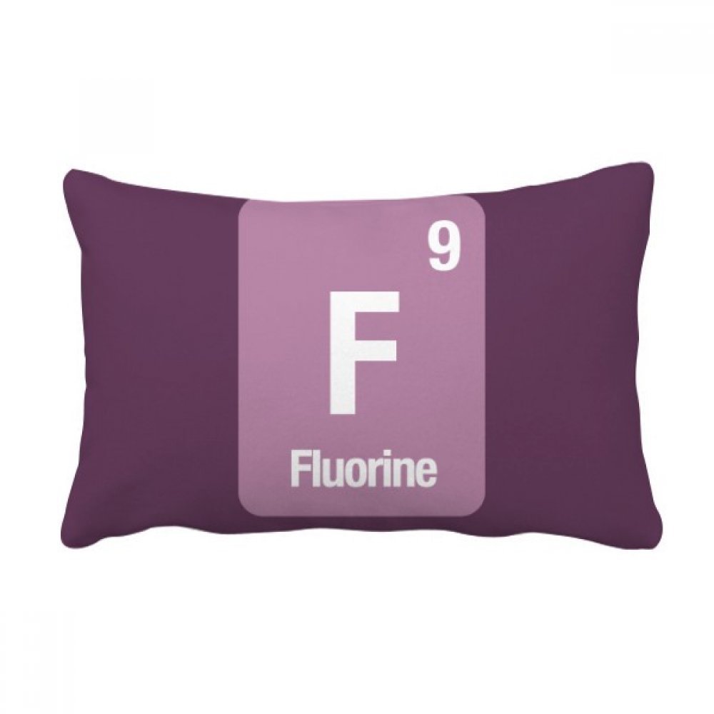 Coussin cadeau Fluor F élément chimique oreiller lombaire original pour enseignant
