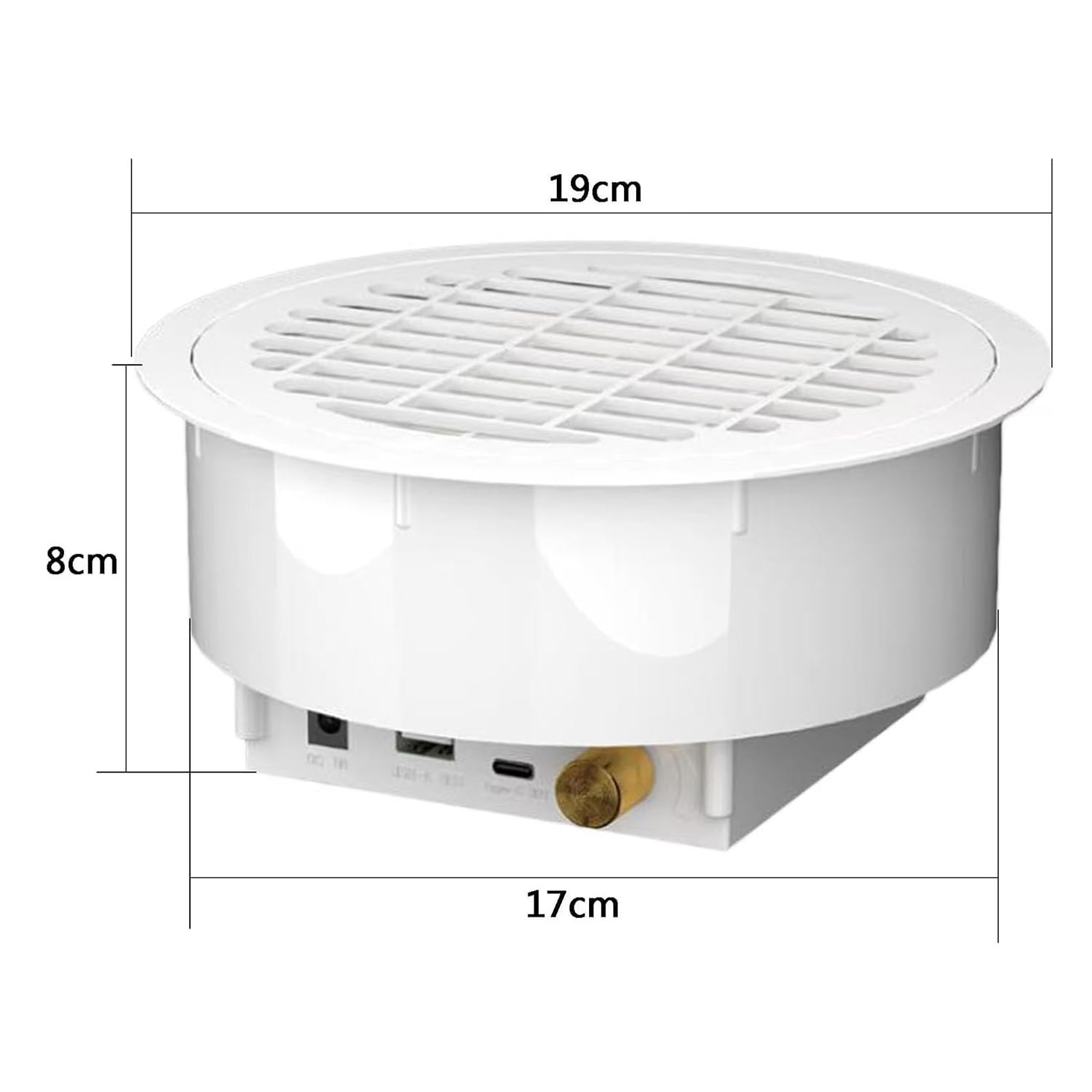COYEUX Aspiratore per Polvere di Unghie, Potente Ventilatore Aspiratore per Unghie, Estrattore per Unghie, Ventilatore 12V-5500rpm, con Filtri Riutilizzabili, Installazione Incassata, per Saloni