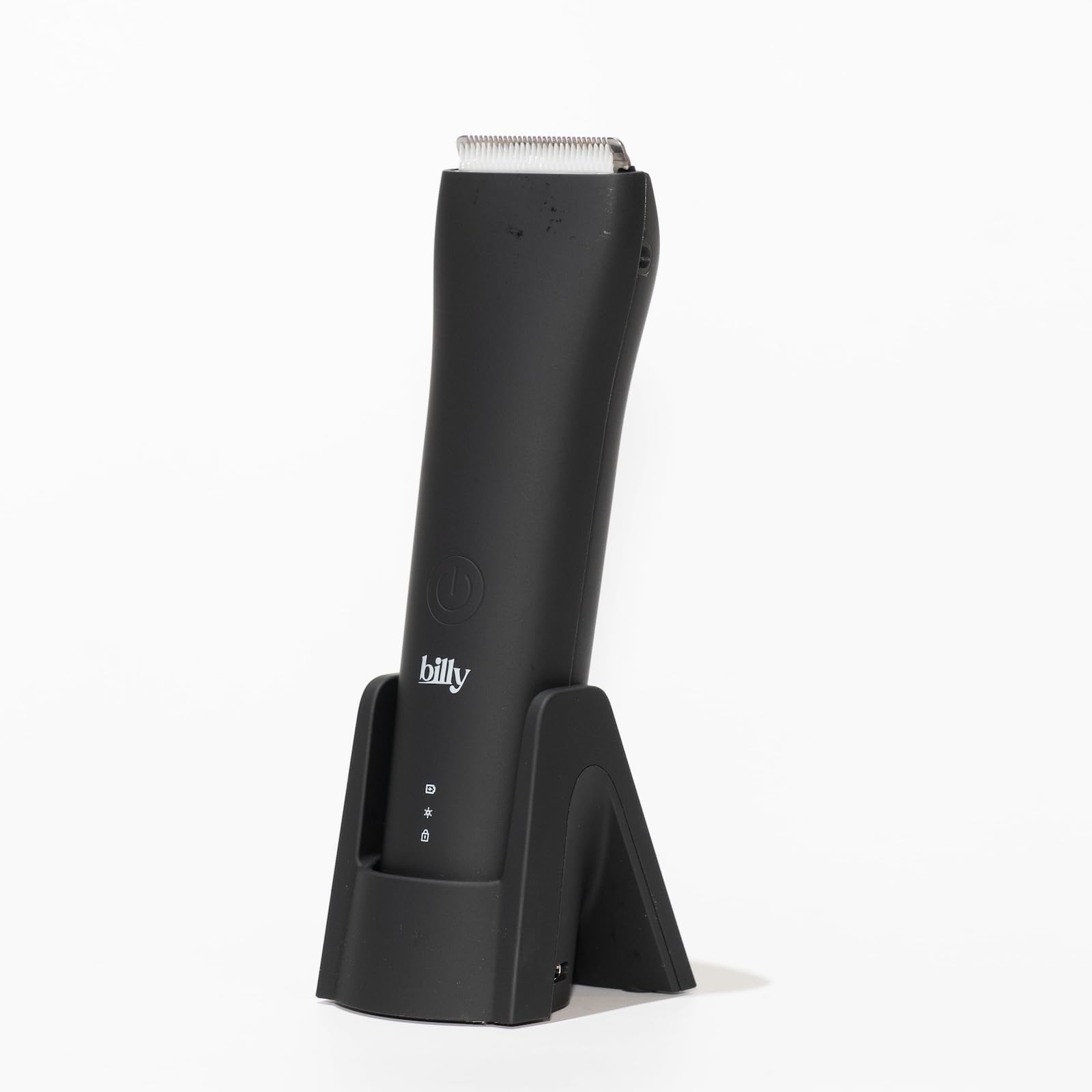La billy noire - La tondeuse intime anti-coupure, anti-poils incarnés. Hommes/Femmes. USB-C. LED. Offre groupée Base incluse