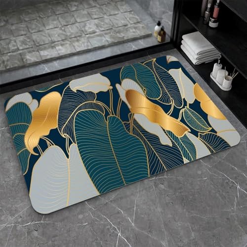 MS 3D Bathroom Mat - Non Slip Water Absorbent Texture