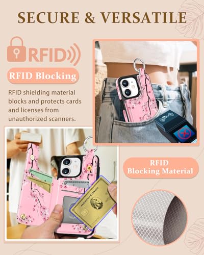 Shorogyt for iPhone 11 Wallet Case, Floral - image 5
