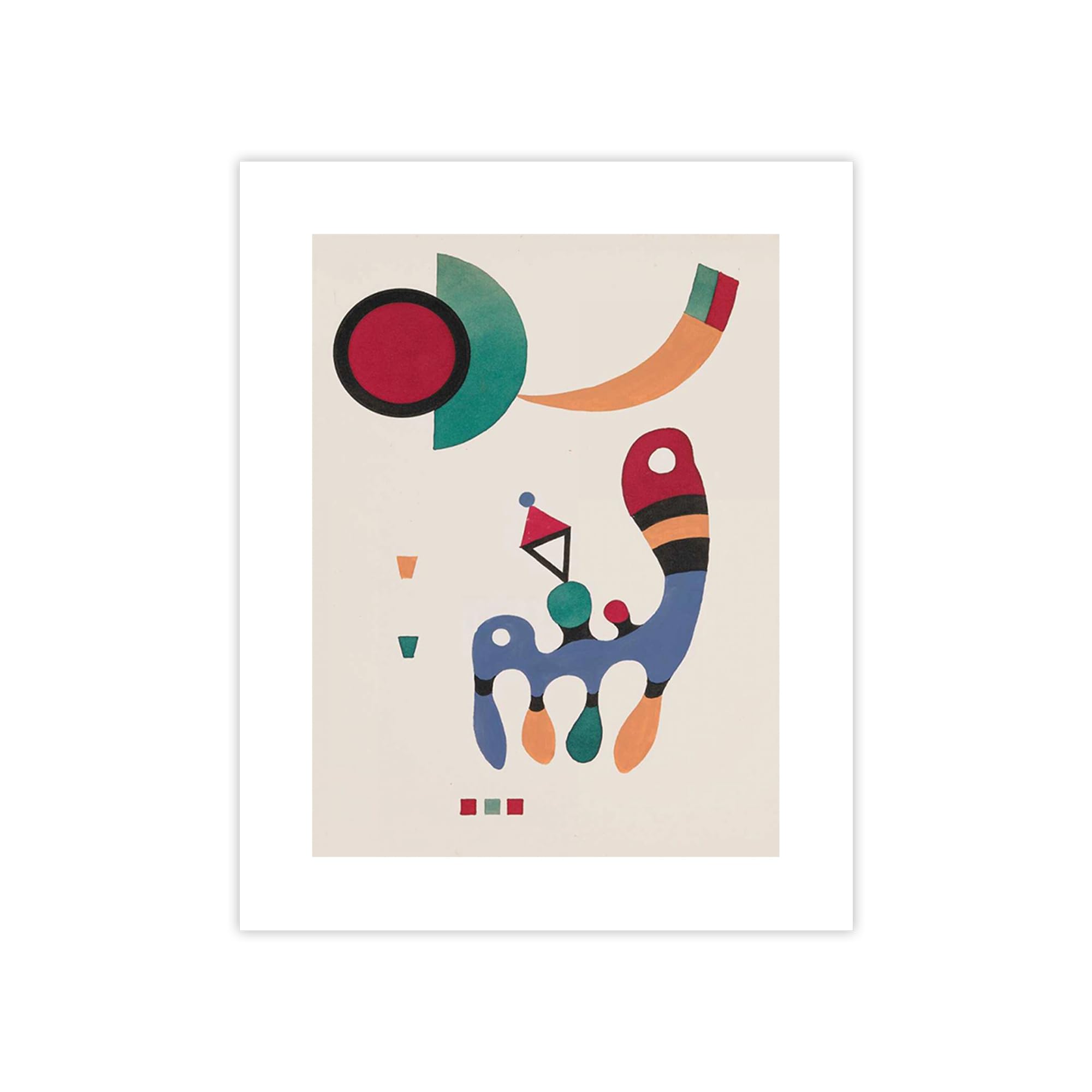Wassily Kandinsky impression papier poster tableau abstrait 100x75