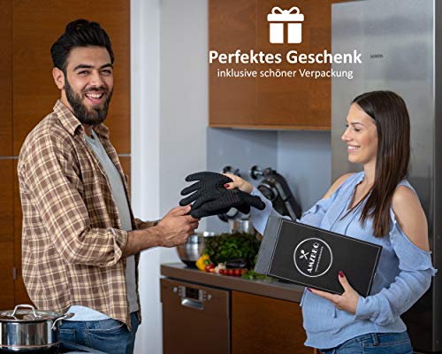 Grillhandschuhe AMZBBQ Premium mit Hitzeschutz bis 500 Grad