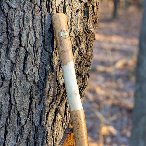 image for Brazos Rustic Wood Walking Stick, Twisted Hardwood, Traditional Style 