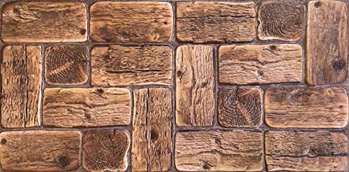 EURODECO | Pannelli decorativi da parete 3D 4 m² effetto legno, 10 pezzi, Pannelli da parete, Rivestimento da parete, Pannelli da soffitto, Rivestimento in PVC, Piastrelle da parete effetto tatuaggio