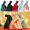 tuwiwol Robuste und trendige Samt Knotentasche, geeignet für alle Jahreszeiten. Tragbare Handtasche im eleganten Plüschstil. Bunte Samt Handgelenktasche, zurück #5