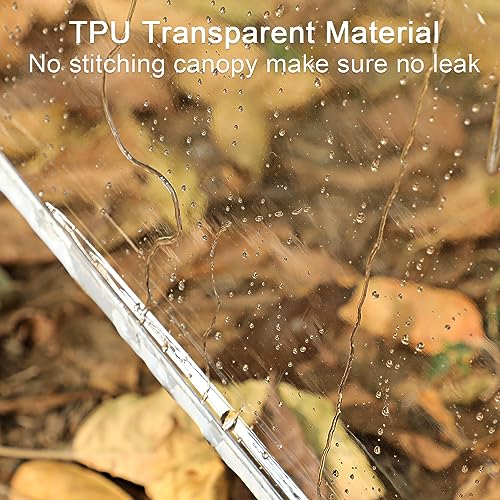 G4Free 62 Inch Clear Golf Umbrella Transparent Auto Open Large Stick Umbrella Oversized Windproof Waterproof with Sleeve for Women Men by G4Free - Image 5