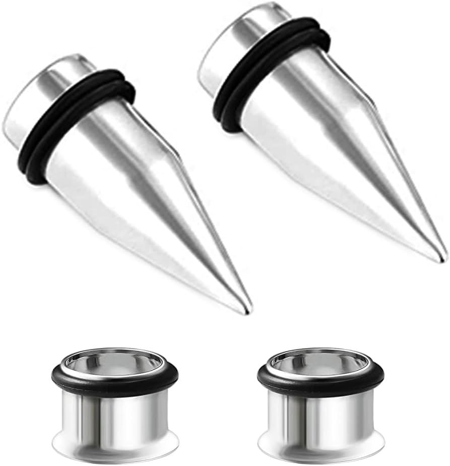 316L Steel Tapers and Tunnels Gauges Plugs Expander Piercing Jewelry 1G 7/16 1/2 9/16 5/8 00G-14G