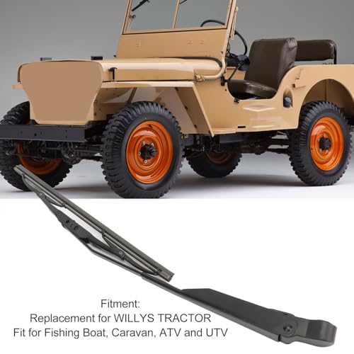 12V Electric UTV Windshield Wiper Motor Kit, Universal Power Windshield Wiper Kit for TRACTOR, ATV and UTV, Replacement 01287358, 0390506510, 7731000001