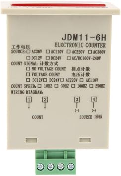 6 Digi Counter Digital Counter Device Mini Customer Traffic Counter Electronic Totalizer (DC 24V)