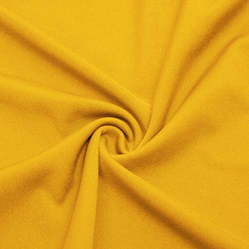 Grace Karin Women's Lace Floral V-Neck Sleeveless Flared Cocktail Dress M Yellow #TOP6