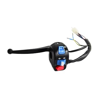Motorcycle Left Light Switch Control Brake Lever for Most Scooter Moped ATV with 22mm HandlebarLeft