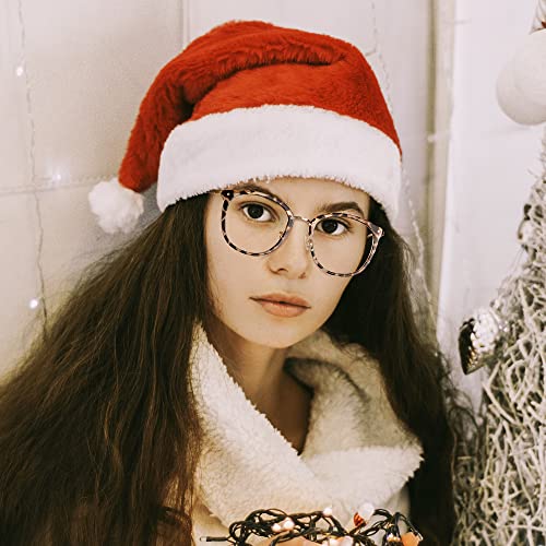 Cyxus Blue Light Blocking Leopard Fashion Lightweight Tr90 Computer Glasses For Women Anti Eye Strain And Glare Uv Blocking Filter Cute Round Metal Frames Eyewear #TOP6