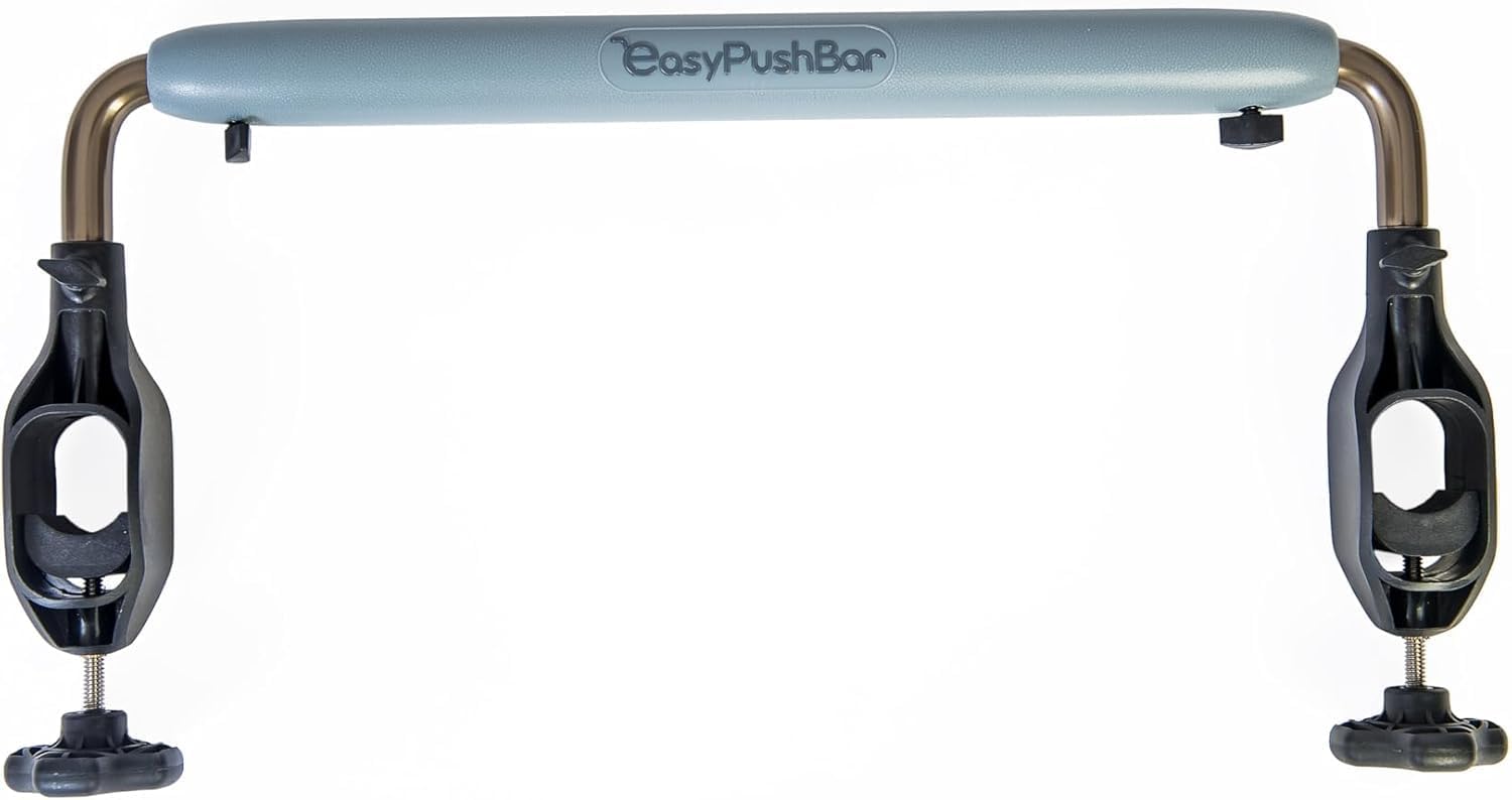 Greenmont's EasyPushbar Ergonomic Wheelchair Handlebar - Reduces Caregiver Strain on Back, Arms & Hands, Adjustable 15.5-24"