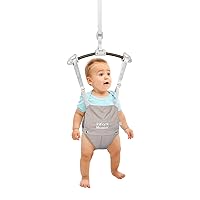 Vista 8 de Saltador de puerta para bebé Master Baby - Resistente con correa ajustable, suave asiento de rebote Johnny, ideal para regalo de bebé, instalación