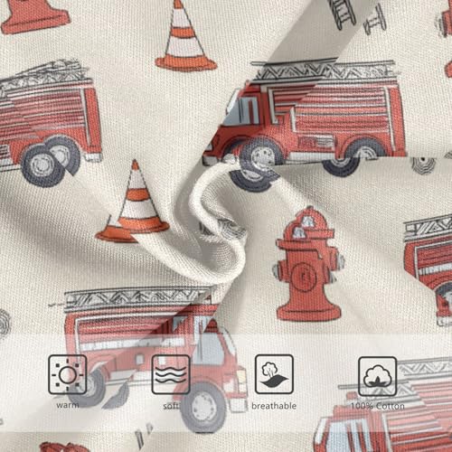 Fire Truck Print Boys' Underwear 100% Cotton Boys' Briefs Soft Toddler Underwear3