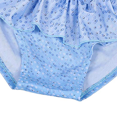 Image of Jurebecia Princess Two Piece Swimsuit for Girls Ruffle Sleeve Bathing Swimwear Baby Girls Takini 2-10 Years