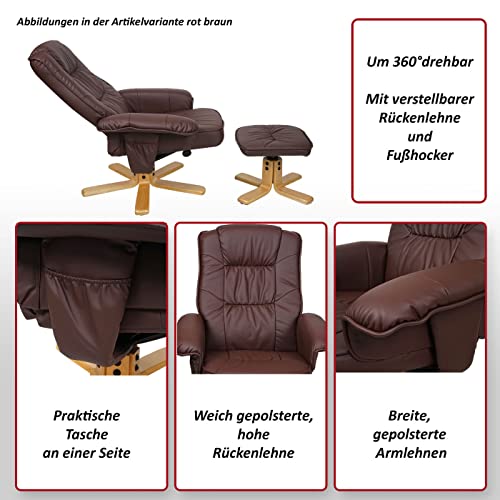 Relaxsessel Mendler M56 mit Hocker und Liegefunktion