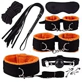 ZeeKoug Mode 8 StüCk Set Orange Nylon Yoga TrainingsgeräTe Set Sportaccessoires,...