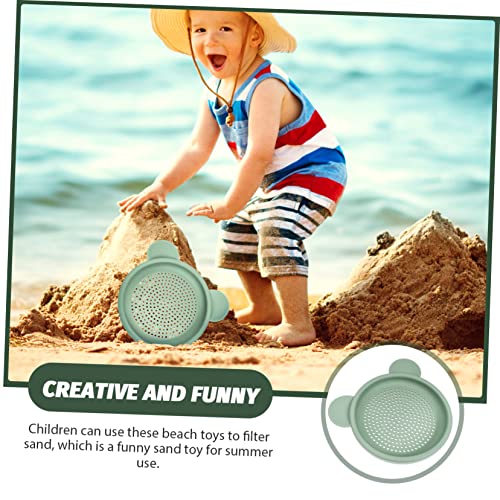 Beaupretty Beach Sand Sifter Toy for Children, Handheld Portable Green Sand Sieve, Summer Outdoor Beach Play and Vacation Essential - Image 6