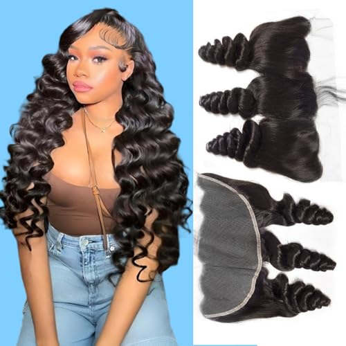 QTHAIR 18A 13x4 HD Lace Frontal Human Hair Loose Wave