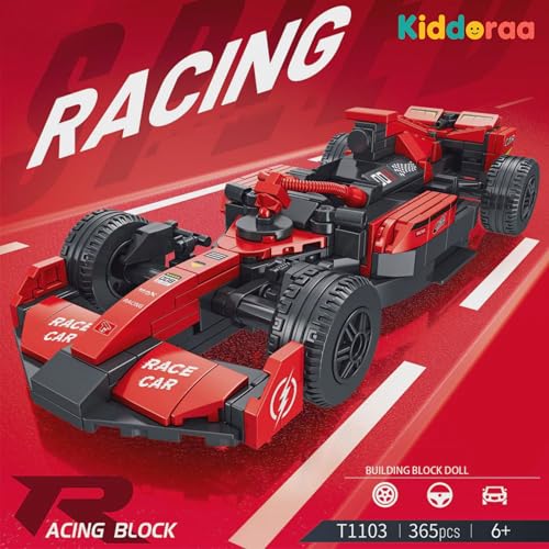 Image of Racing Car Micro Building Blocks Set 365+ PCS, Speed Racer Model Kit Toy for Kids 6+, DIY Puzzle Gift for Boys Girls Creative Play | 1 Year Manufacturing Warranty