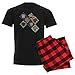 CafePress Transformers Pixels Pyjama - Rouge - X-Large