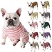 犬 服 秋 冬 フレンチブルドッグ 暖かい オールインワン ロンパース ボーダー ボーダー柄 定番 かわいい おしゃれ パグ ルームウェア 抜け毛防止 抜け毛対策 パジャマ ドッグウェア いぬ ペット服 つなぎ アルファベット 多頭飼い 派手 KM498OP