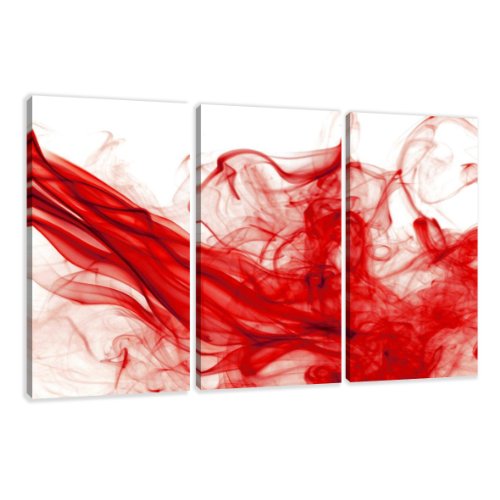 Visario Cuadro en Lienzo 160 x 90 cm Nr. 1120 Humo Enmarcado y Listo para Colgar, Calidad de la Marca
