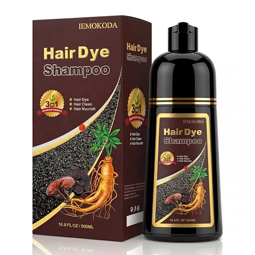 Dark Coffee Hair Dye Shampoo 3-in-1, 500ml