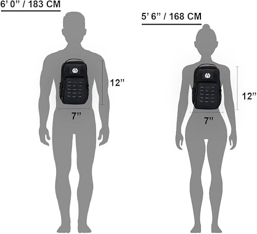 Miniatura 4 de TORCH EDC Gear Sling - Bolso de hombro para deportes al aire libre MOLLE resistente al agua color negro Negro - Bolsa de transporte diaria