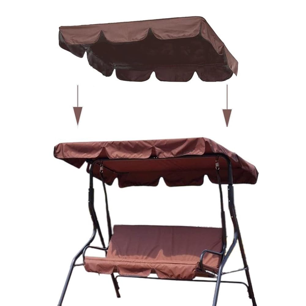 Copertura Di Ricambio Per Altalena Tettuccio Per Dondolo Da Giardino Copertura Superiore Per Amaca Resistente, Mobili Da Esterno(Red,249 * 185 * 18cm)