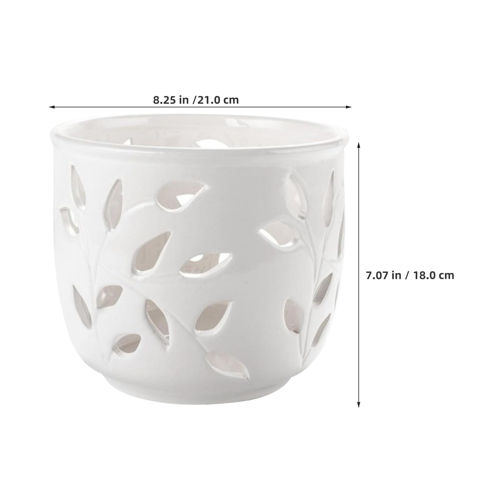 ibasenice Biały Ceramiczny Doniczka Do Orchidei z Otworami Drenażowymi i Spodkiem Idealna Do Szkółek i Dekoracji Stołu Imprezy Wspiera Zdrowy Wzrost Korzeni