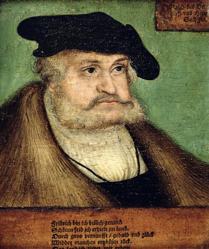 Impression d'art Chasse au cerf Lucas Cranach grand format pour grand mur nu