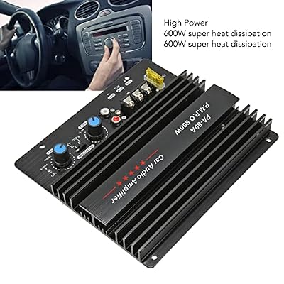 600W Car Sound Amp Board, Audio Control Amplifuer with 12V High Power and Bass Subwoofer Amp Board, for Vehicle Electronics, Car Music Player and Sound System
