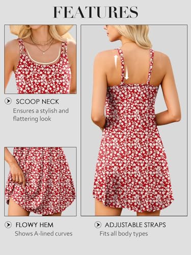 Image of V FOR CITY Womens Summer Dresses with Built in Bra Sundress