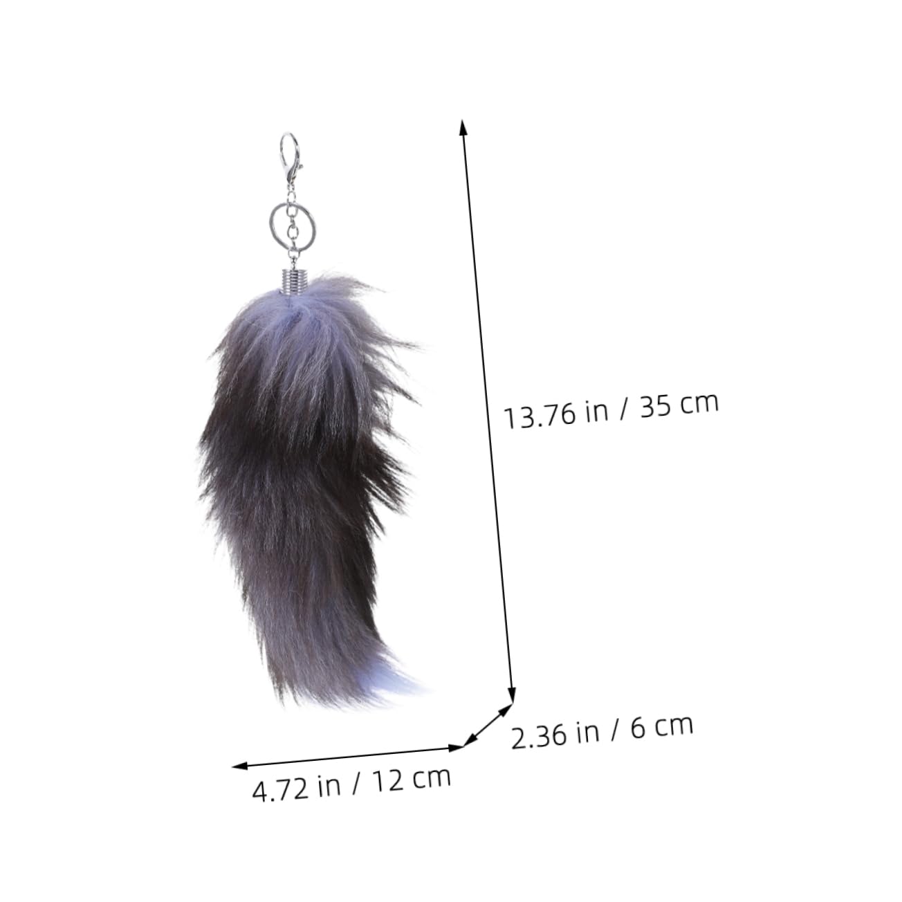 LIFKOME portachiavi a coda portachiavi per chiavi auto ripieno calza catena decorazione casa home decoration decorazioni per appendere chiavi Ciondolo chiave finta pelliccia di volpe