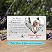 Ciciron Personalized Photo Memorial Card Gift, You Left Me Beautiful Memories Your Love Is Still My Guide And Though Card, Customized Year & Name Remembrance Sympathy Cards Gift For Loss of Loved One