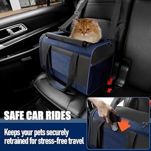 GAPZER Dog Carrier Soft/Cat Crates Large Cat 20 to 25 pounds/Softsided Pet Car Travel Carry Bag 15 Pound Puppy/Top Open Transport Kennel Navy GAPZER Dog Carrier Soft/Cat Crates Large Cat 20 to 25 pounds/Softsided Pet Car Travel Carry Bag 15 Pound Puppy/Top Open Transport Kennel Navy